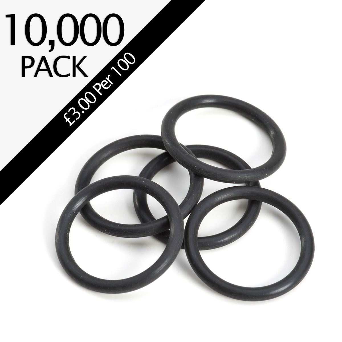 CO2 Fire Extinguisher Black Horn O-Rings Pack of 10,000