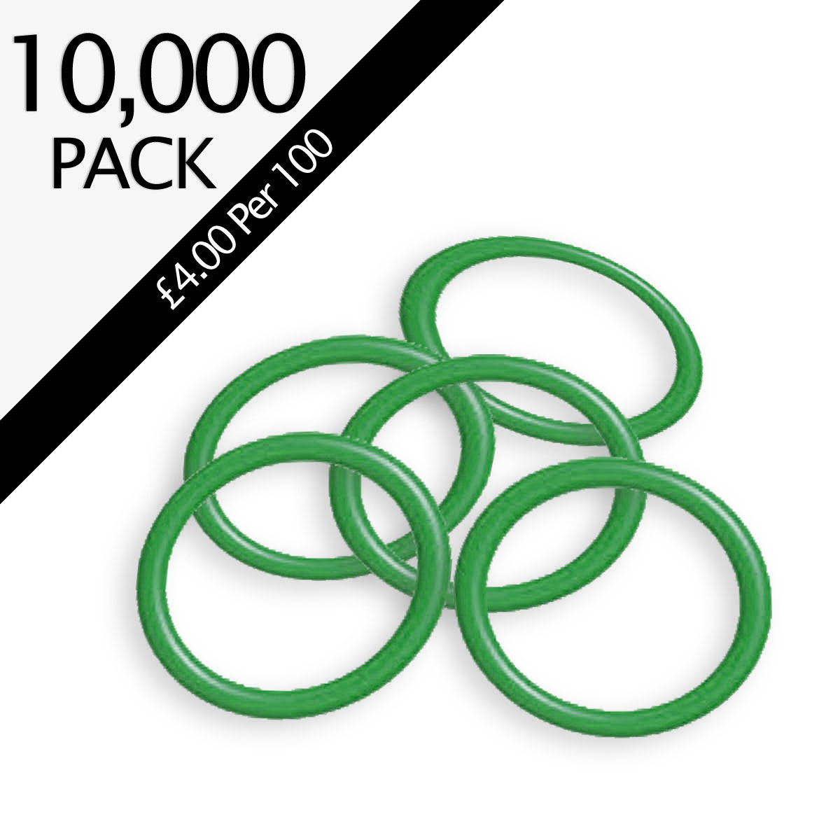 CO2 Fire Extinguisher Green Horn O-Rings - Pack of 10,000