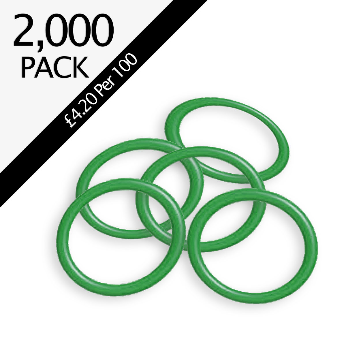 CO2 Fire Extinguisher Green Horn O-Rings - Pack of 2,000