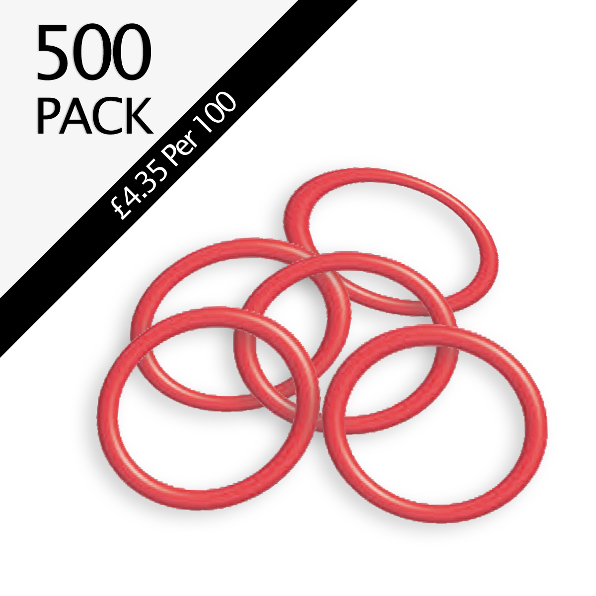 CO2 Fire Extinguisher Orange Horn O-Rings - Pack of 500