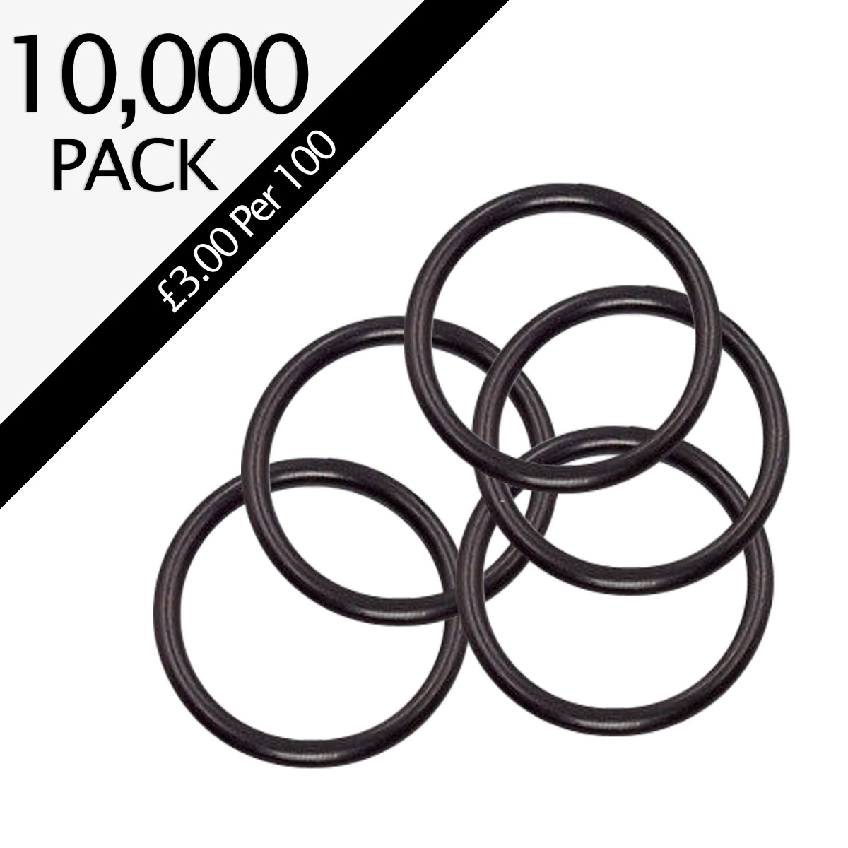 Foam Fire Extinguisher Black Hose O-Rings Pack of 10,000