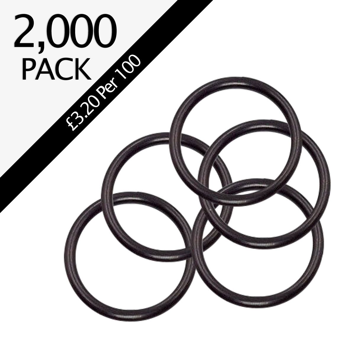 Foam Fire Extinguisher Black Hose O-Rings Pack of 2,000