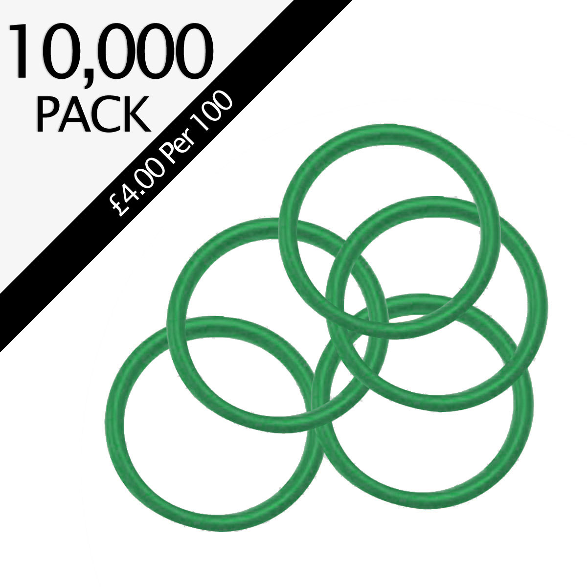 Foam Fire Extinguisher Green Hose O-Rings - Pack of 10,000