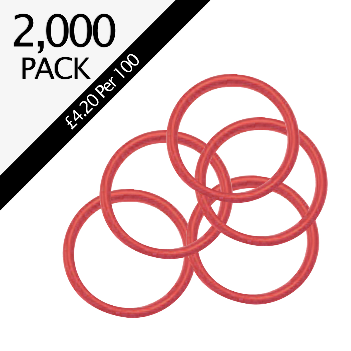 Foam Fire Extinguisher Orange Hose O-Rings - Pack of 2,000