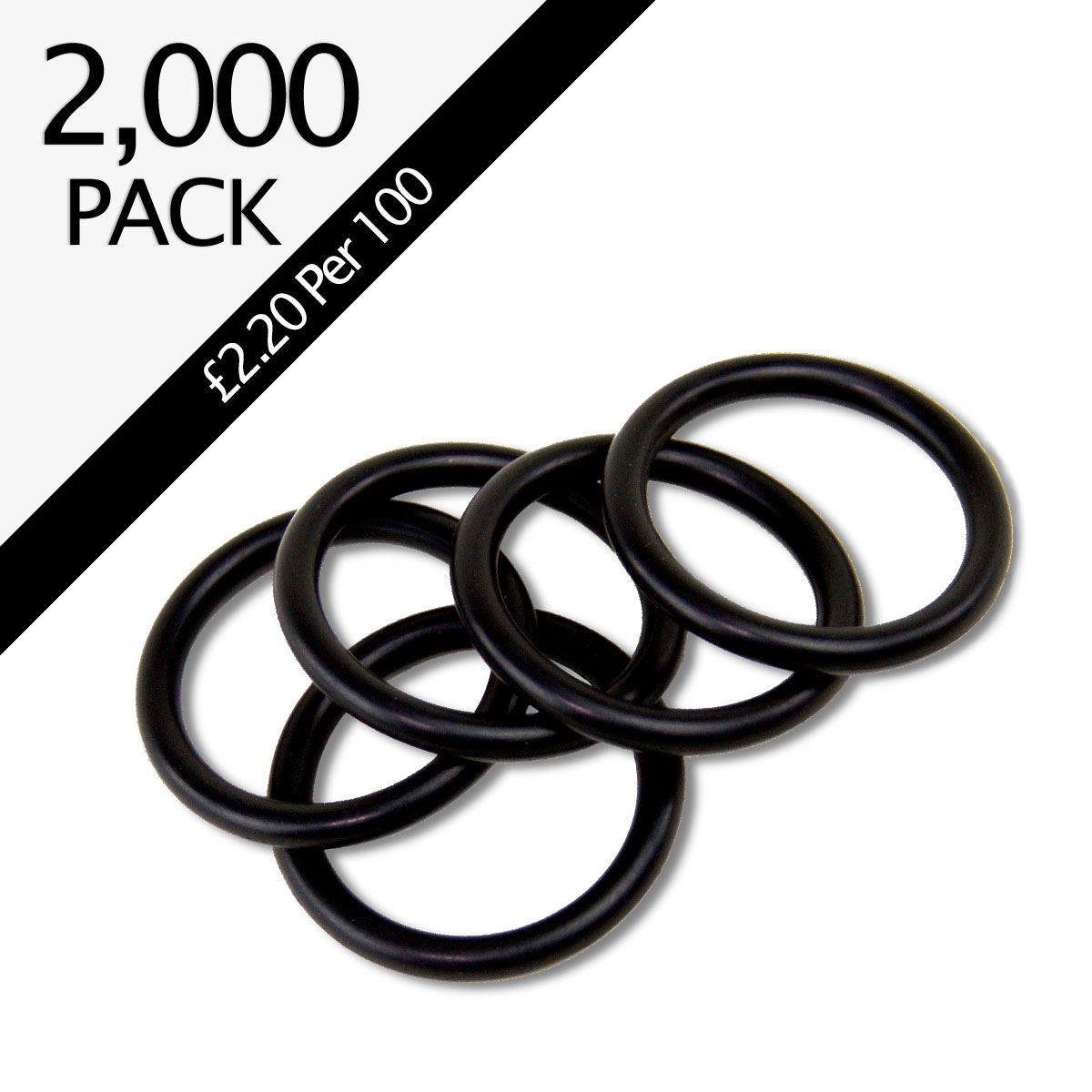 Nitrile Rubber Black 11mm O-Rings - Pack of 2,000