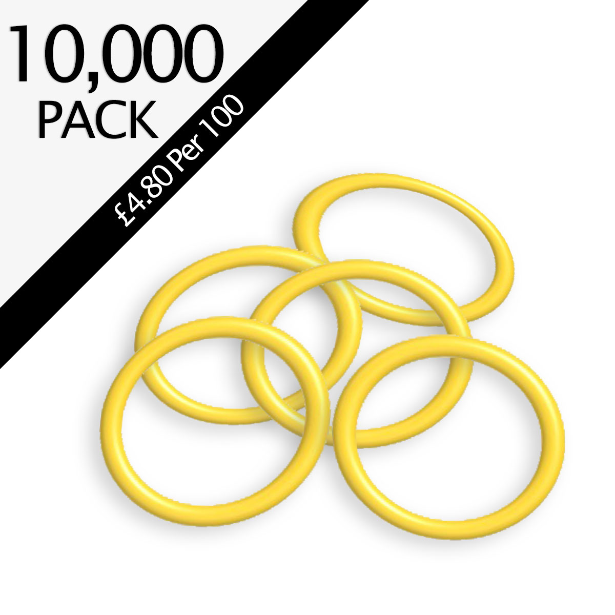 CO2 Fire Extinguisher Yellow Horn O-Rings Pack of 10,000