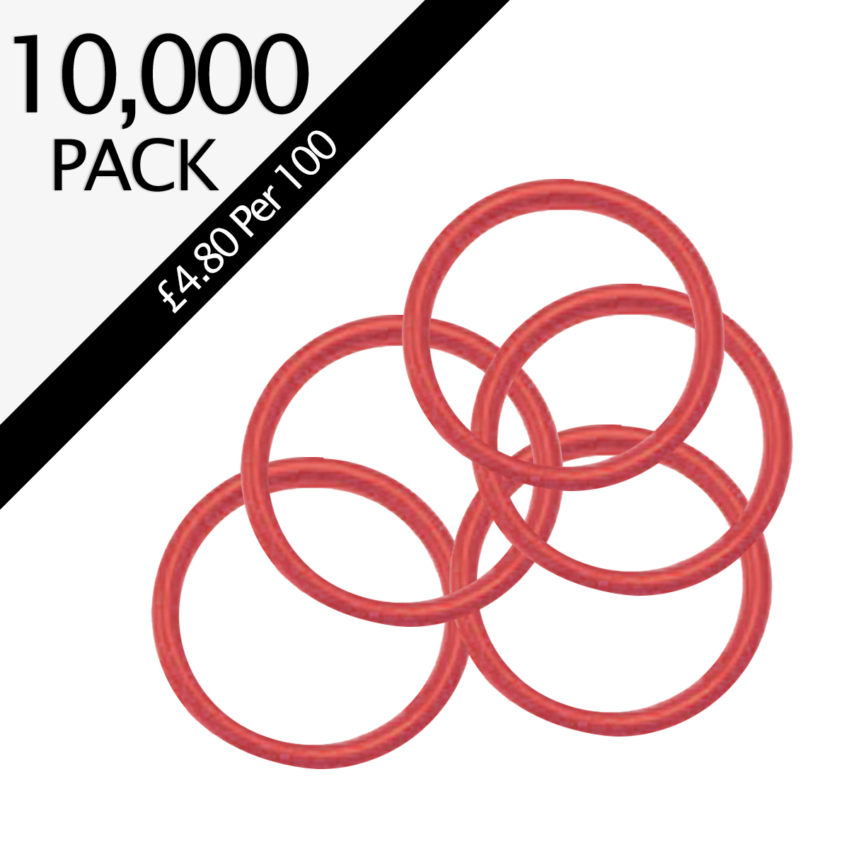 Foam Fire Extinguisher Orange Hose O-Rings - Pack of 10,000